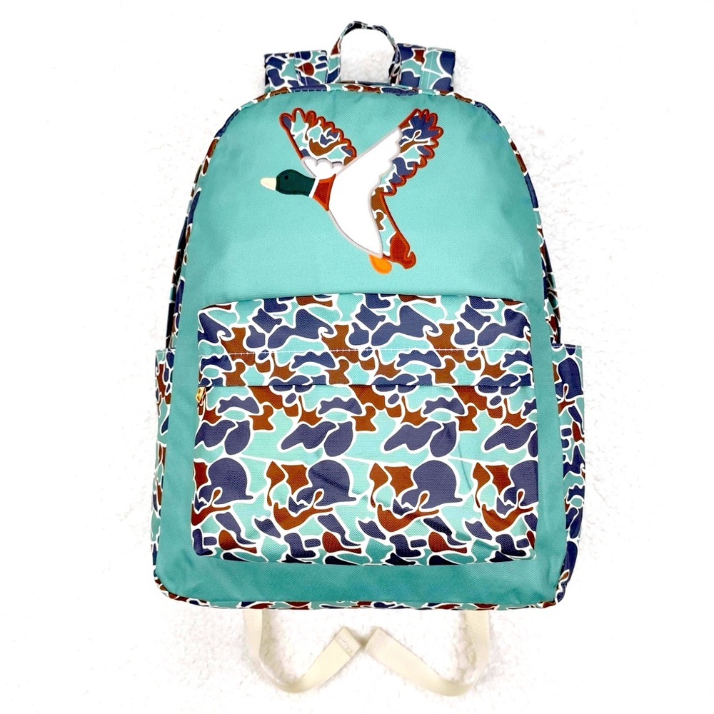Kids Book bag with Camo Mallard